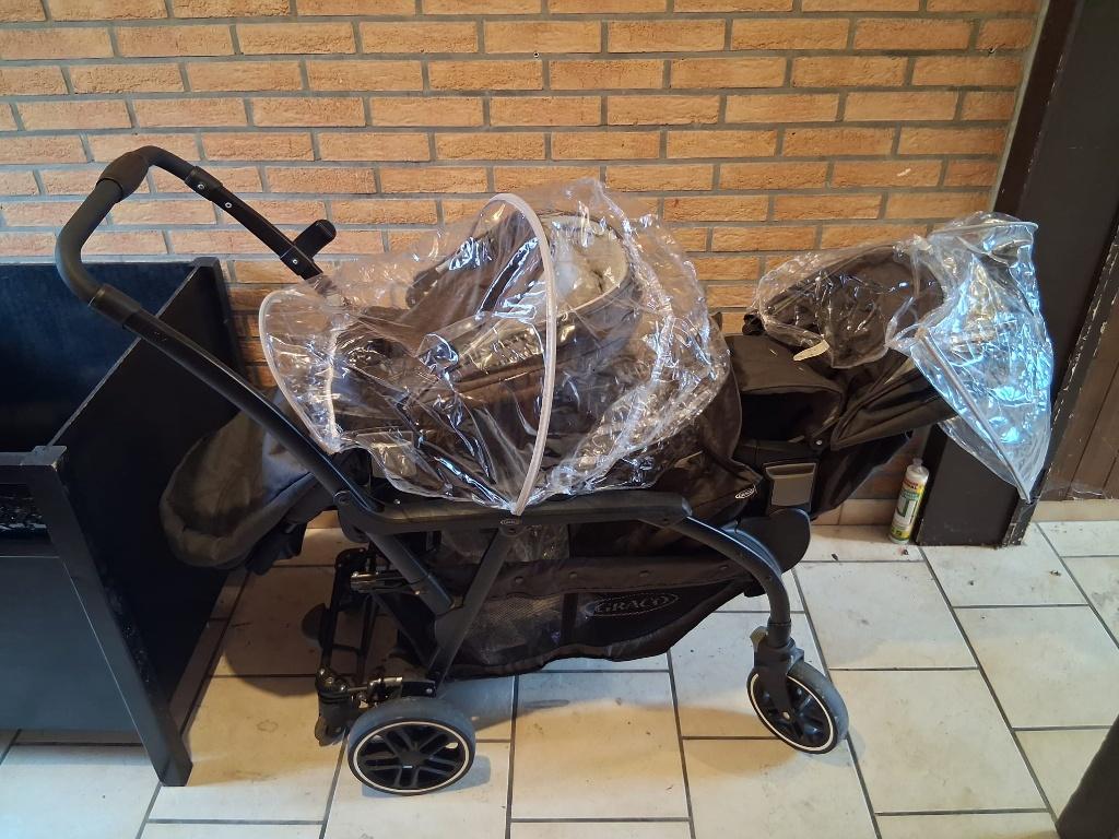 Poussette duo graco, Kinderen en Baby's, Kinderwagens en Combinaties, Ophalen, Gebruikt, Kinderwagen, Overige merken