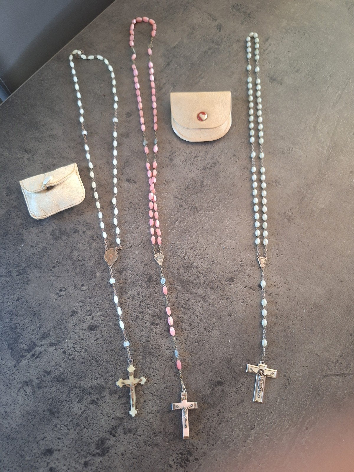 3 chapelets anciens, Verzamelen, Religie, Ophalen of Verzenden