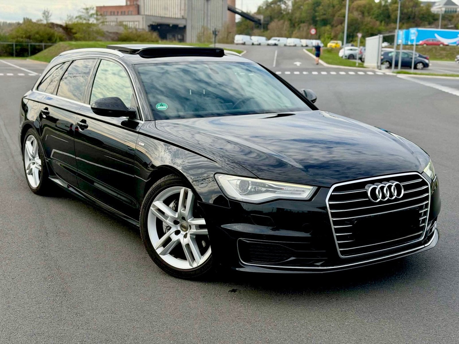 Audi A6 3x S Line, Auto's, Automaat, Zwart, Zwart, Leder