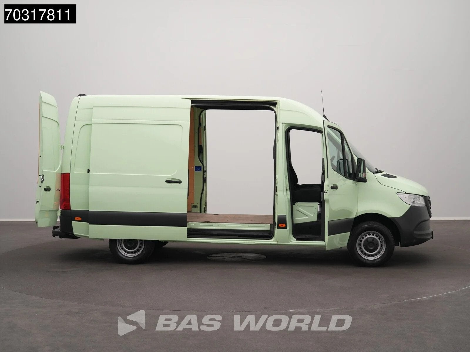 Mercedes Sprinter 319 CDI 3.0L V6 Automaat 2x Schuifdeur L2H, Stof, Gebruikt, Euro 6, 2000 kg