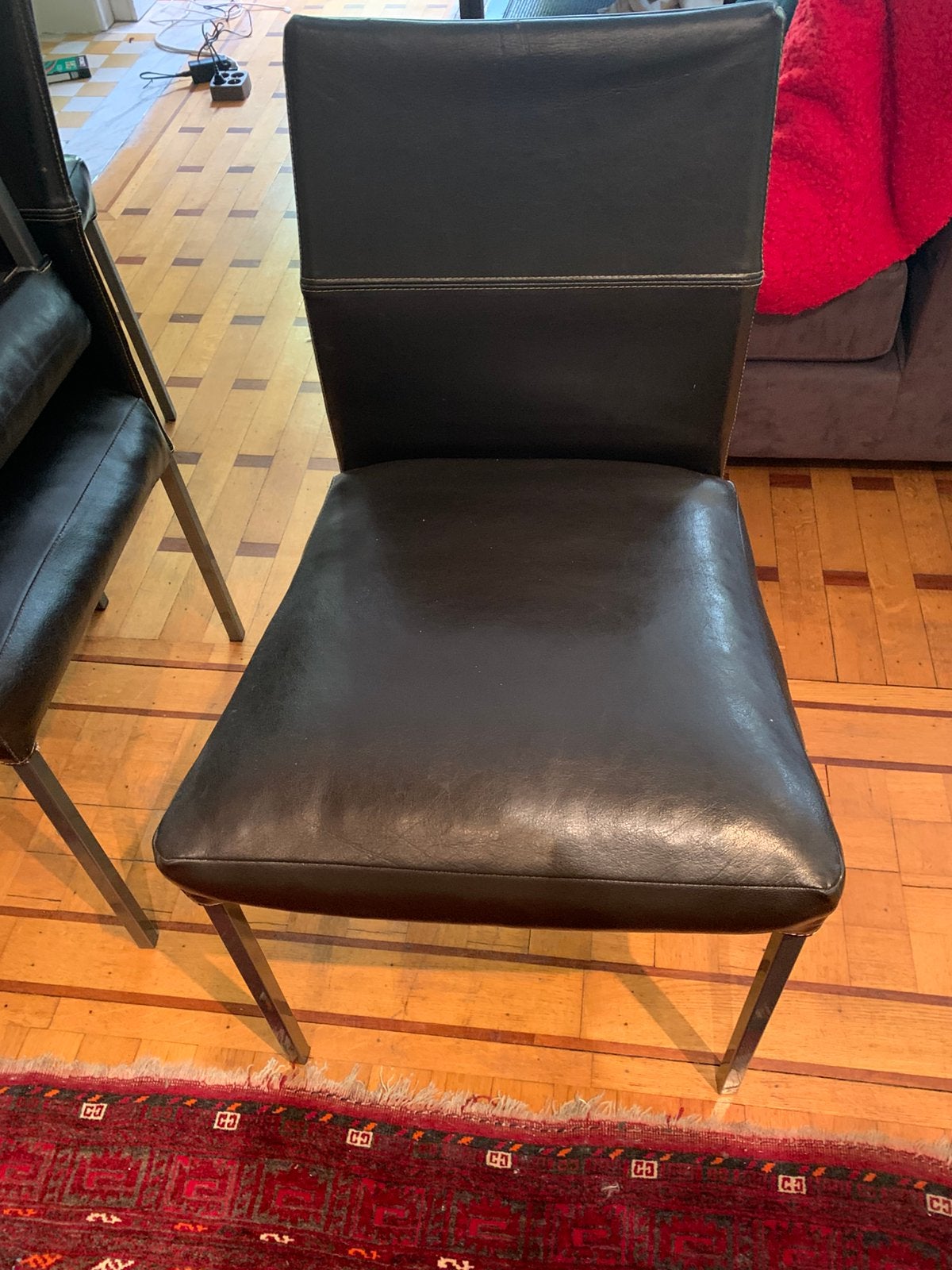 Lot de 4 chaises, Maison & Meubles, Chaises, Enlèvement, Comme neuf, Noir