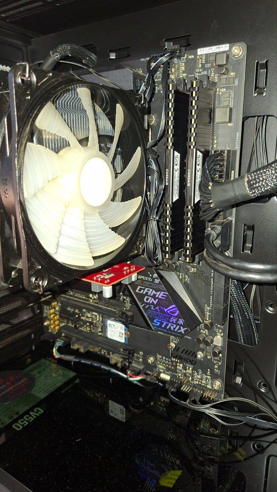 ASUS ROG Strix B450-F Gaming + R5 3600 + Refroidisseur tour, DDR4, Comme neuf, Enlèvement, Socket AM4