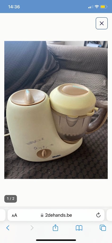 Babycook beaba, Enfants & Bébés, Enlèvement, Utilisé, Préparateur de repas pour bébé, Autres marques