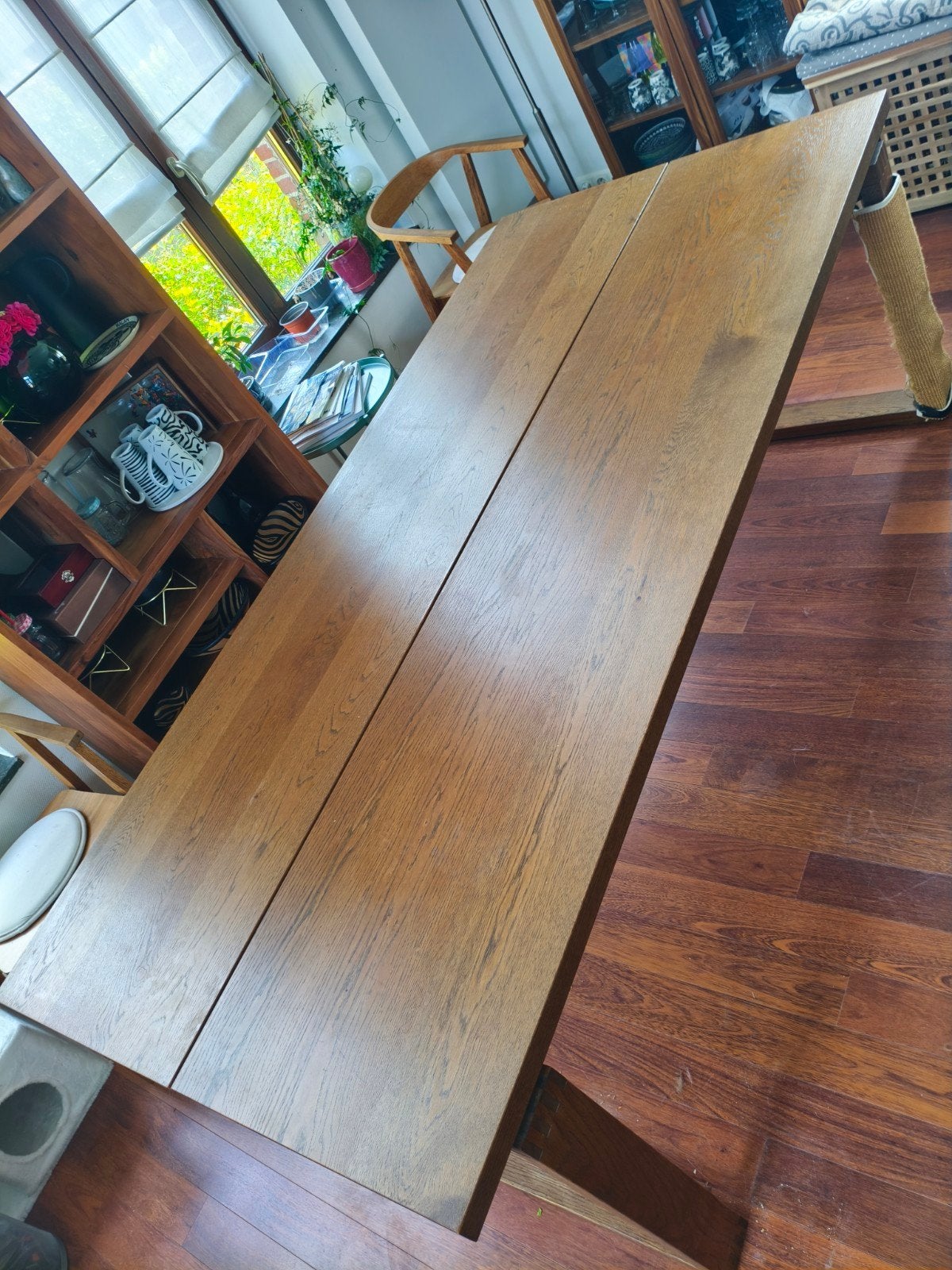 Table salle à manger Ikea, Enlèvement, Utilisé, 50 à 100 cm, Chêne