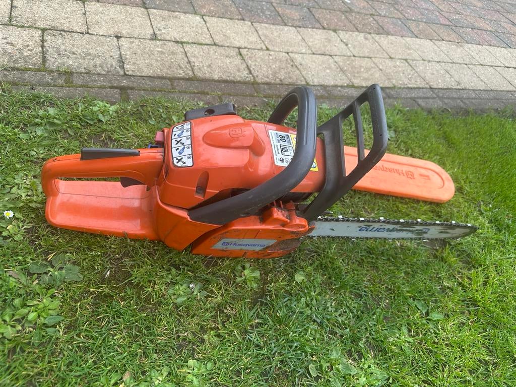 Husqvarna kettingzaag, Tuin en Terras, Ophalen, Zo goed als nieuw