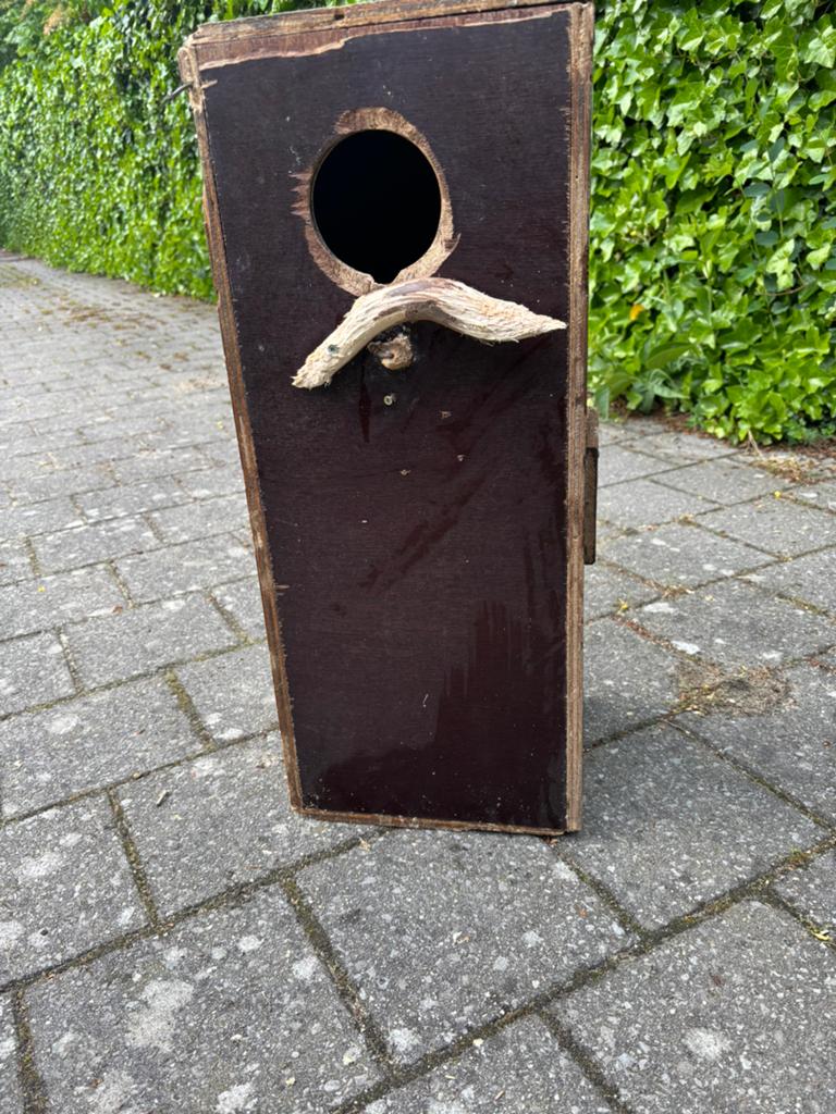 Broedblok voor grote parkieten, Dieren en Toebehoren, Ophalen, Gebruikt, Hout, Broedkooi of Kweekkooi
