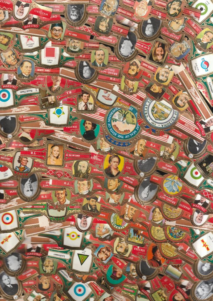 lot de 1000 pièces d'anciens bracelets à cigares Varia, Envoi, Utilisé, Bagues de cigare