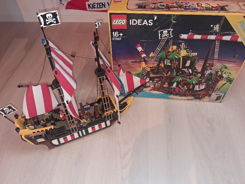 Lego piratenschip, Lego, Zo goed als nieuw, Inclusief accessoires, Complete set
