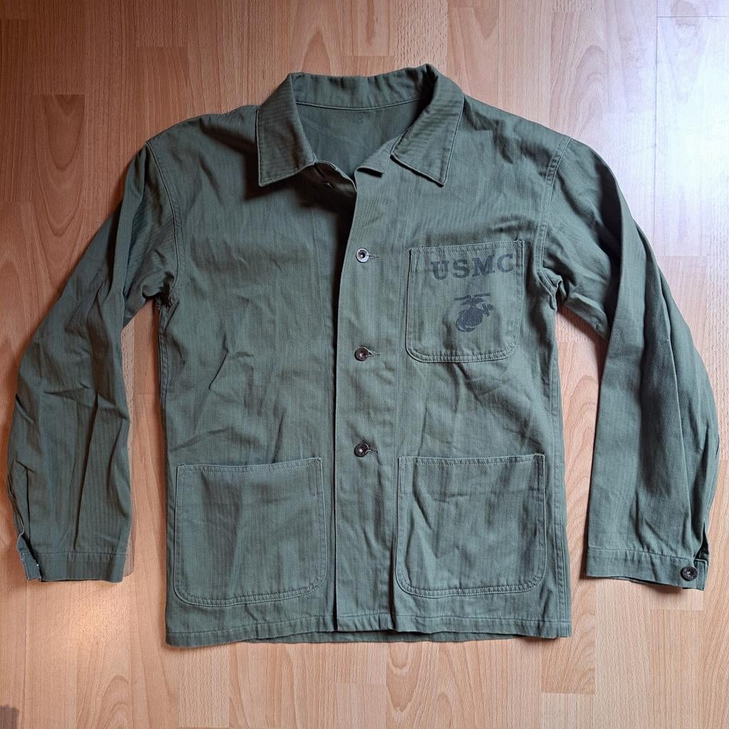 Wo2 ww2 USMC hbt uniform - repro, Ophalen of Verzenden