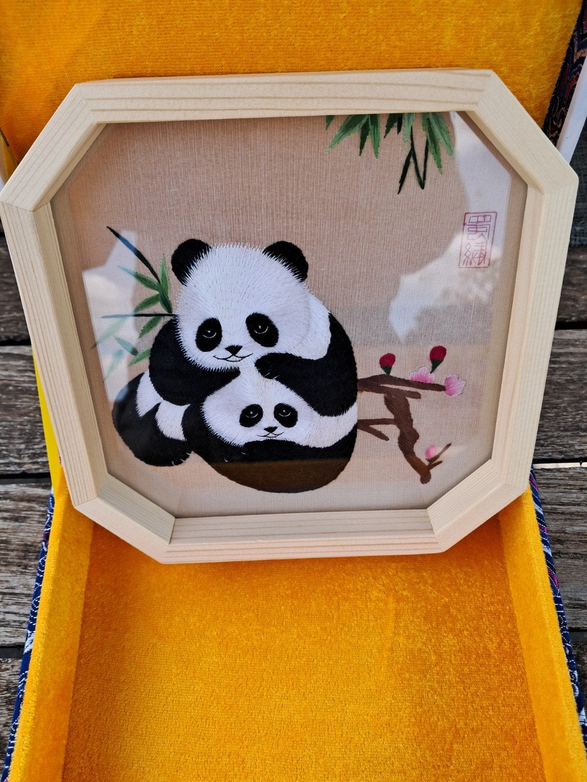 Shu borduurwerk panda, Hobby en Vrije tijd, Borduren en Borduurmachines, Ophalen of Verzenden