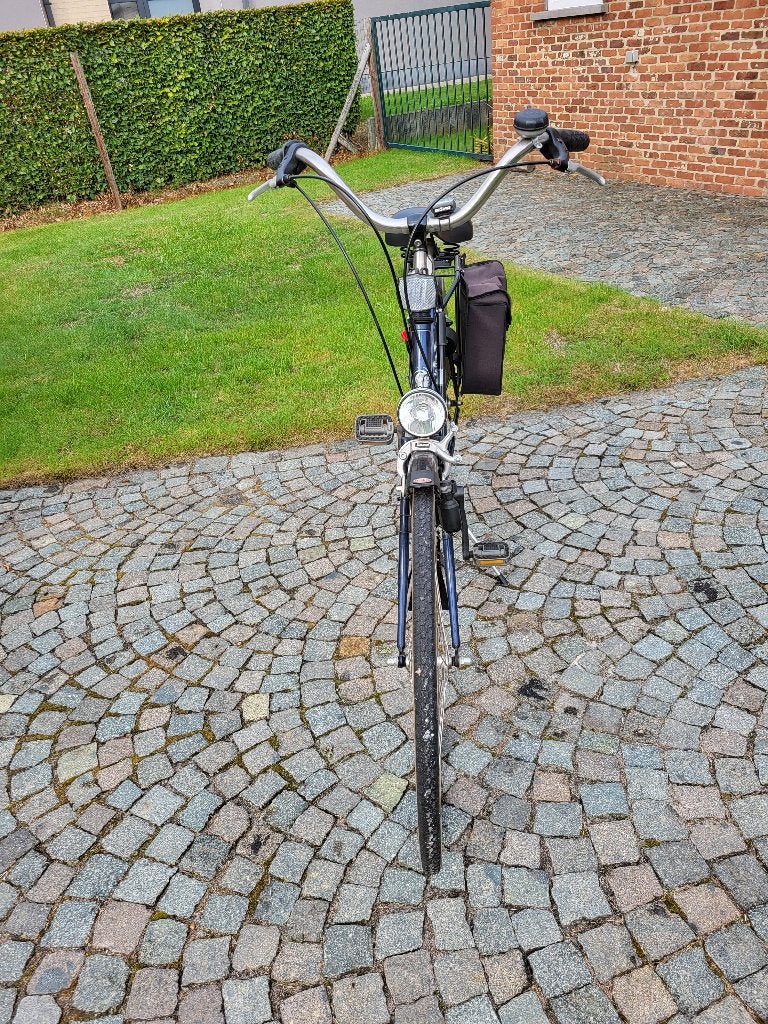 Blauw, Fietsen en Brommers, 47 tot 50 cm, Versnellingen, Zo goed als nieuw, Trommelrem