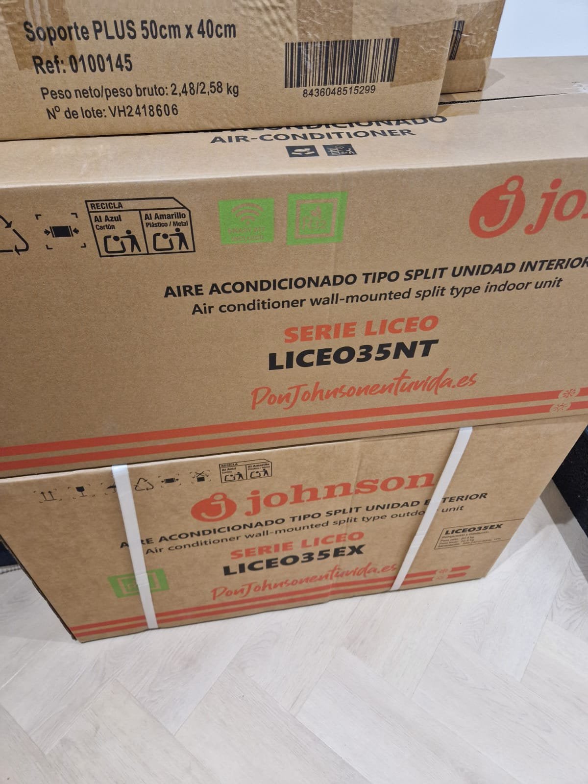 AIRCO 2 binnen en 2 buiten units 3.5kw, Enlèvement, Neuf
