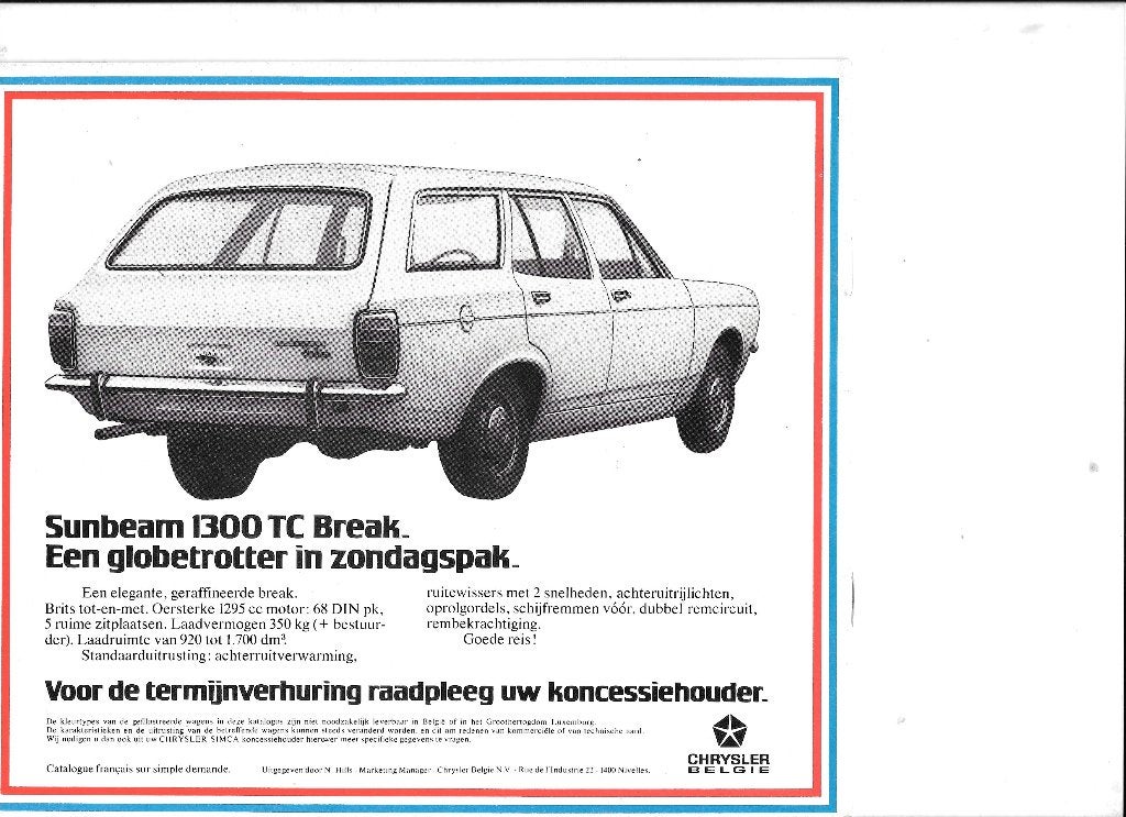 CHRYSLER lichte bedrijfswagens,  1970, Enlèvement ou Envoi, Comme neuf, Autres marques