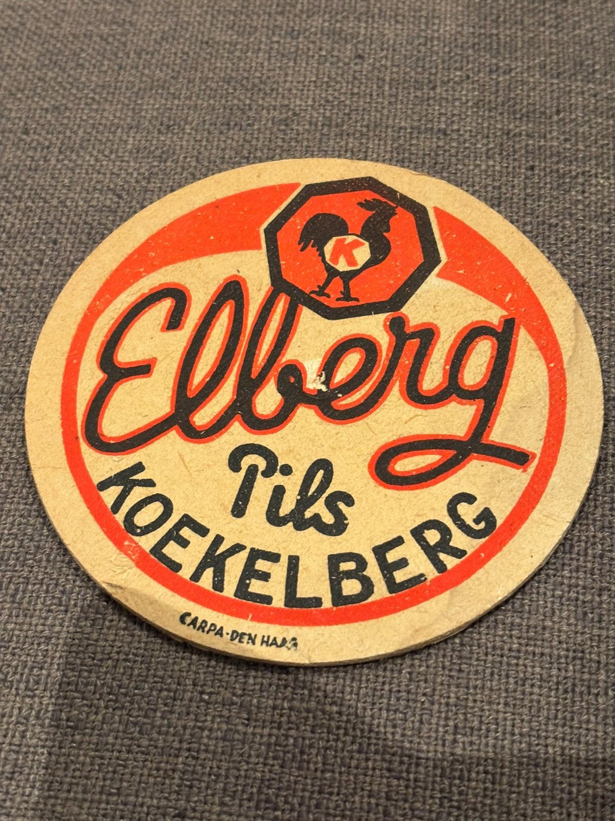 Elberg Pils, Ophalen of Verzenden, Gebruikt, Viltje(s)