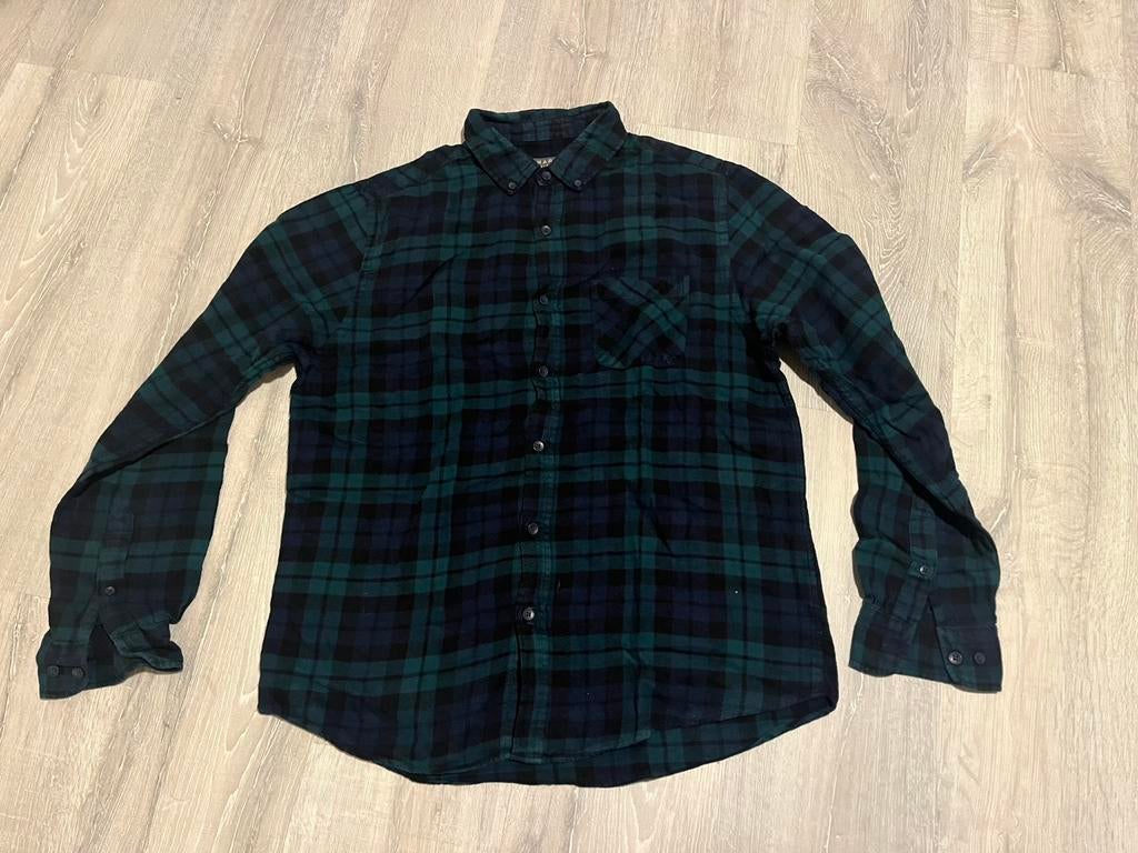 Gestreept hemd maat L, Kleding | Heren, Ophalen of Verzenden, Gedragen, Groen
