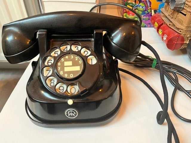 bakelieten telefoon, Telecommunicatie, Ophalen, Gebruikt, Bakeliet