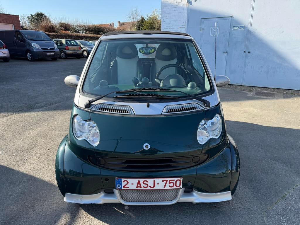 smart forTwo cabrio softouch Airco / Navi / Camera, Autos, Smart, Cuir et Alcantara, Entreprise, Automatique, Vert