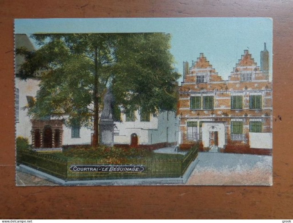 Postkaart Feldpost, Kortrijk, Begijnhof, Verzamelen, Ophalen of Verzenden, Voor 1920, Gelopen, West-Vlaanderen