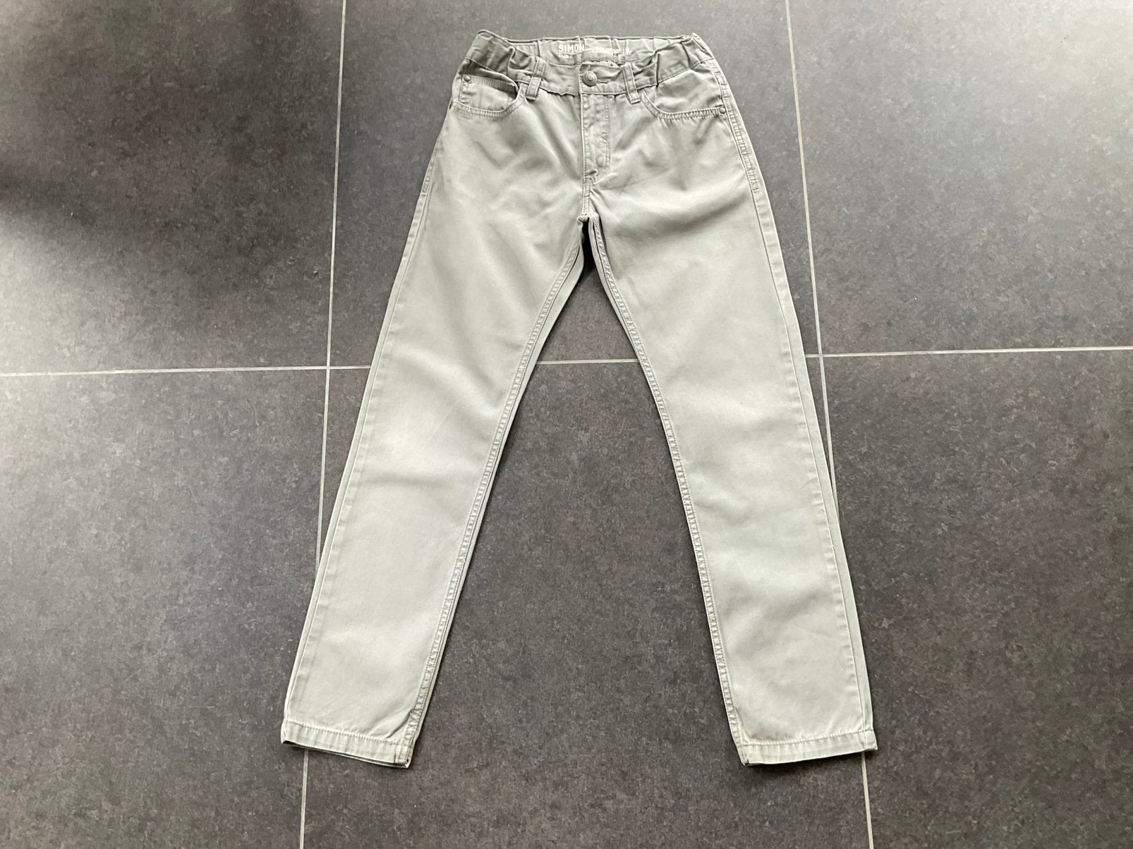 Katoenen broek jongens, Kinderen en Baby's, Kinderkleding | Maat 152, Ophalen of Verzenden, Gebruikt, Jongen, Broek