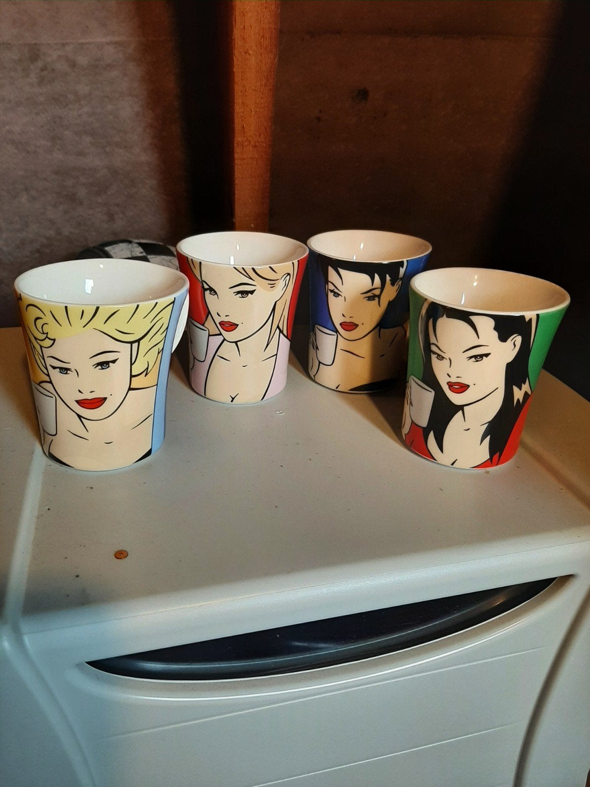 senseo tassen Luc  Verschuuren pop art, Ophalen of Verzenden, Kan
