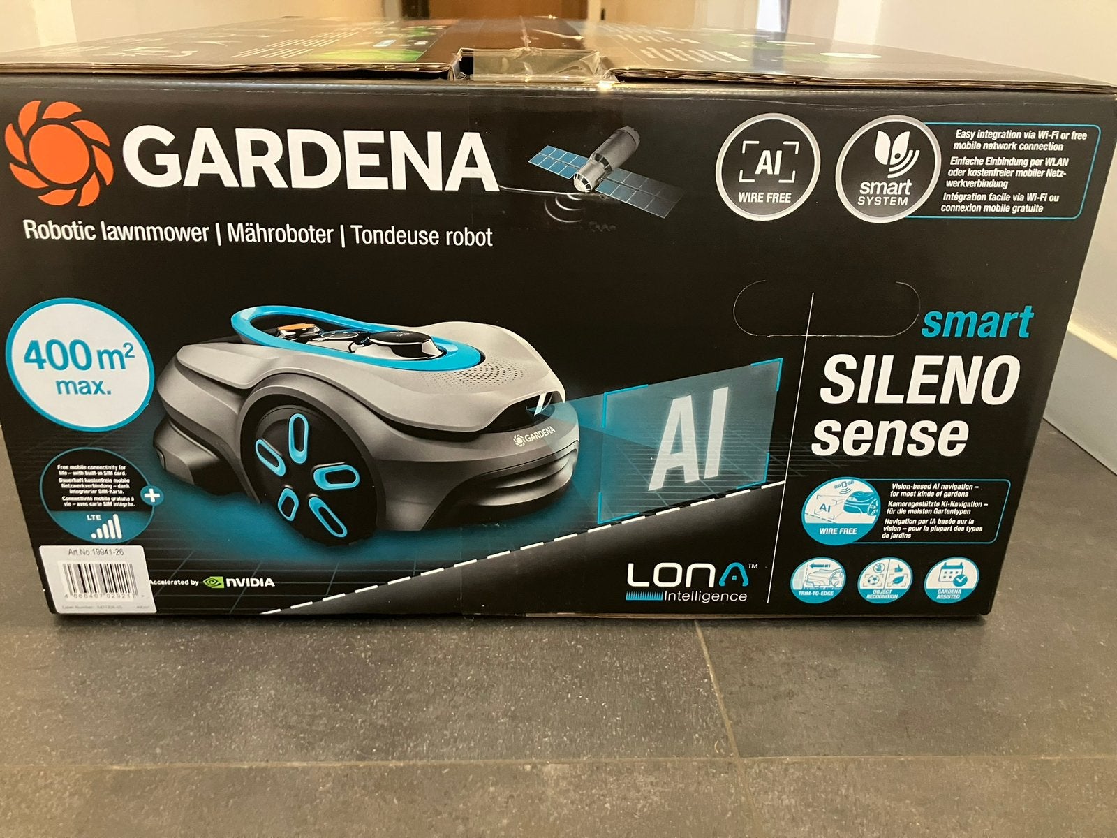 Gardena Smart Sileno Sense 400, Jardin & Terrasse, Enlèvement, Neuf, Moins de 20 cm, Contrôlable via l'application