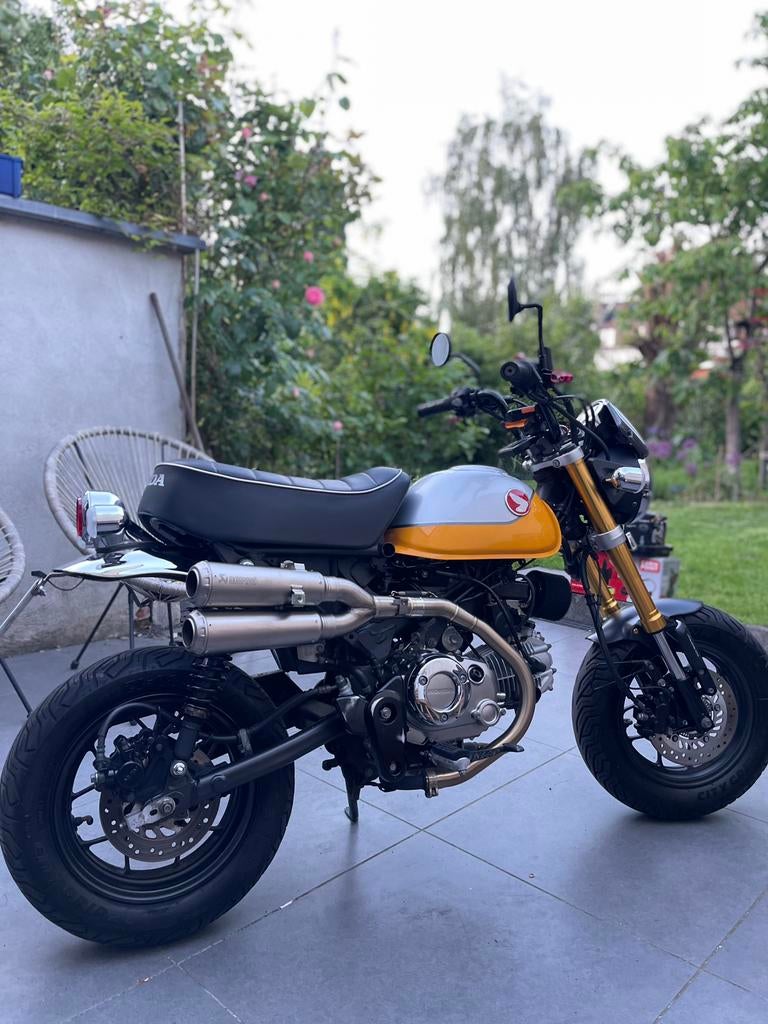 Honda monkey 125cc jb03 Akrapovic Uitlaat., Motoren, Particulier, 11 kW of minder, 1 cilinder