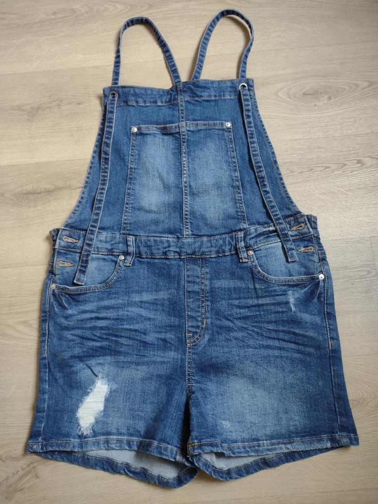 Salopet-short (zie foto’s & omschrijving), Kleding | Dames, Spijkerbroeken en Jeans, Ophalen, Nieuw