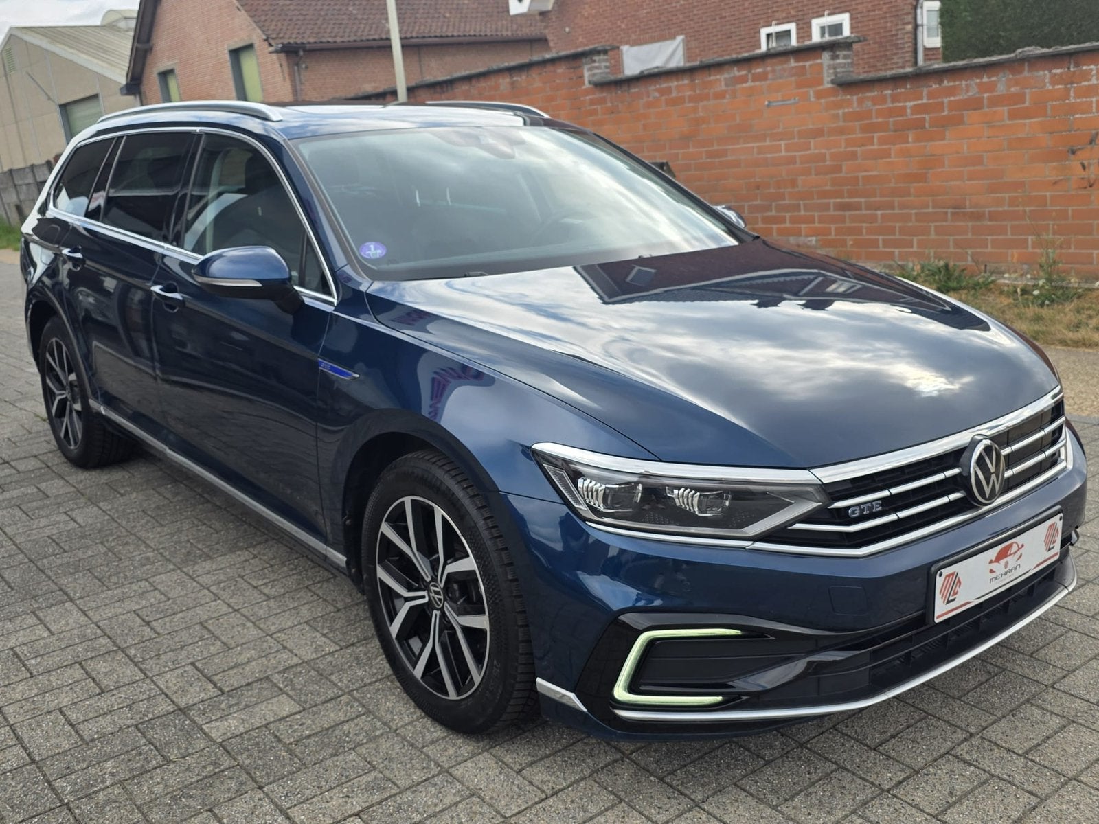 Volkswagen passat, 4 deurs, Blauw, Leder en Stof, Xenon verlichting