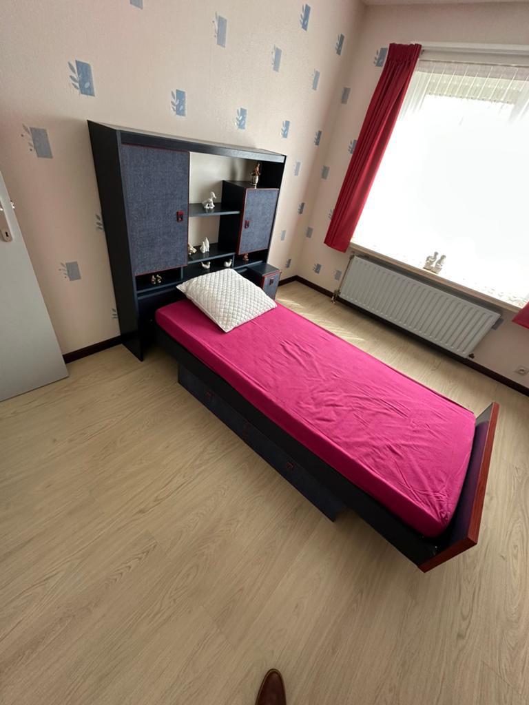Complete slaapkamer, Huis en Inrichting, Ophalen, Gebruikt, Eenpersoons, Blauw