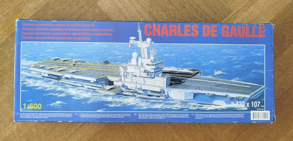 New Maquette Charles de Gaulle,  porte-avion 1:600, Collections, Aviation, Enlèvement ou Envoi, Neuf, Modèle réduit