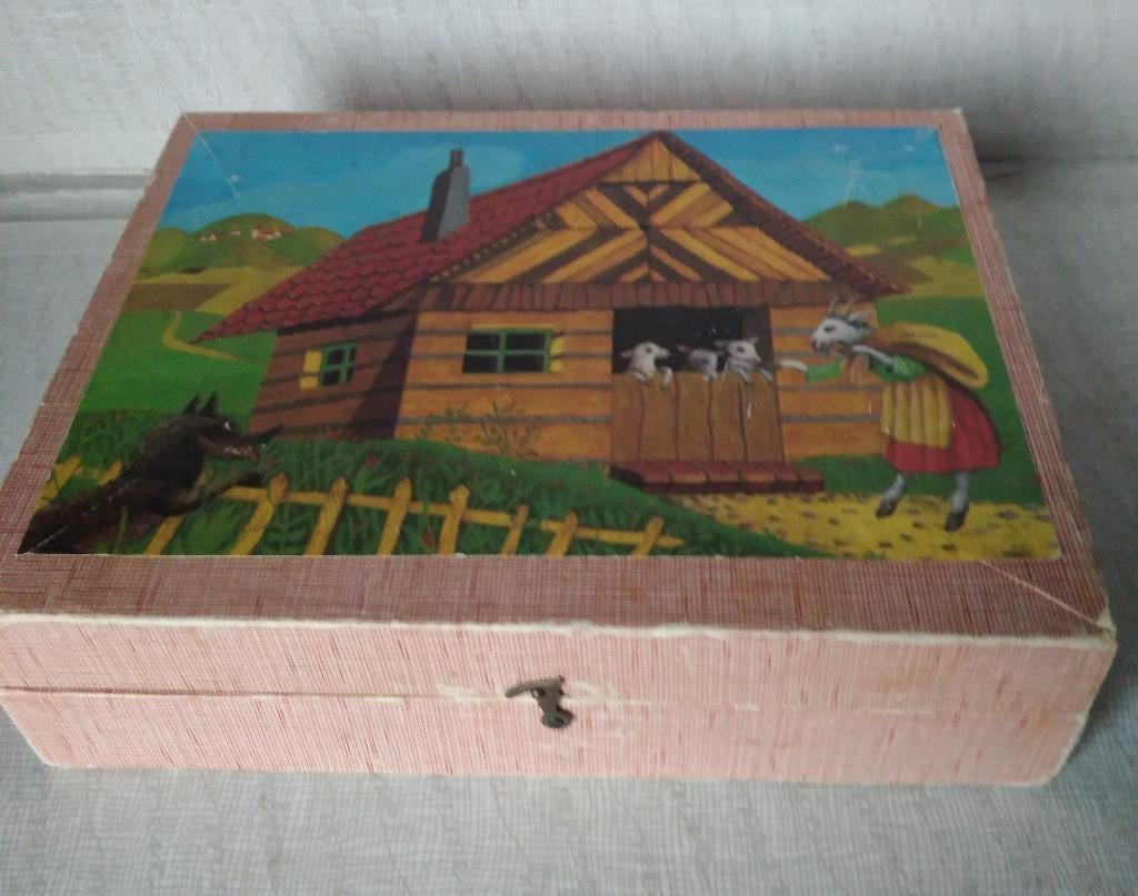 Oude blokkendoos "Sprookjes", Ophalen of Verzenden