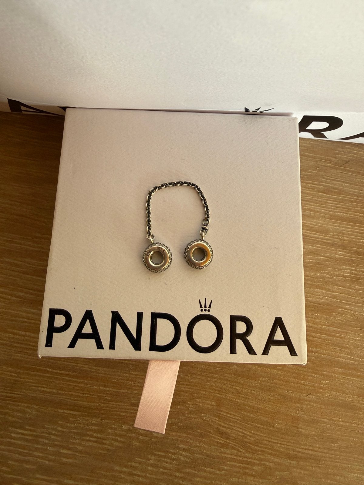 pandora veiligheidsketting zilver, Bijoux, Sacs & Beauté, Bracelets à breloques, Enlèvement, Comme neuf, Argent, Pandora