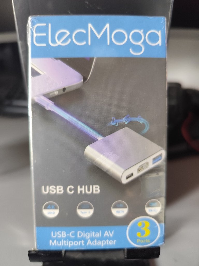 Adaptateur USB-C vers HDMI 4K – Hub 3 en 1, Computers en Software, Dockingstations, Nieuw, USB-hub, Laptop, Ophalen of Verzenden