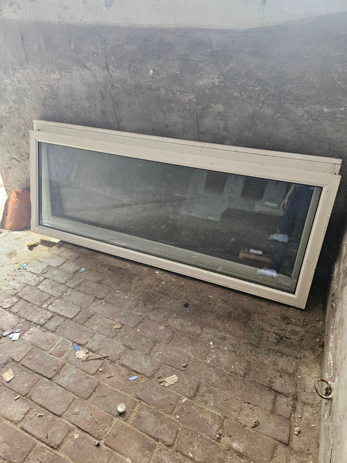 2 dubbele glas ramen  pvc, Doe-het-zelf en Bouw, Ophalen