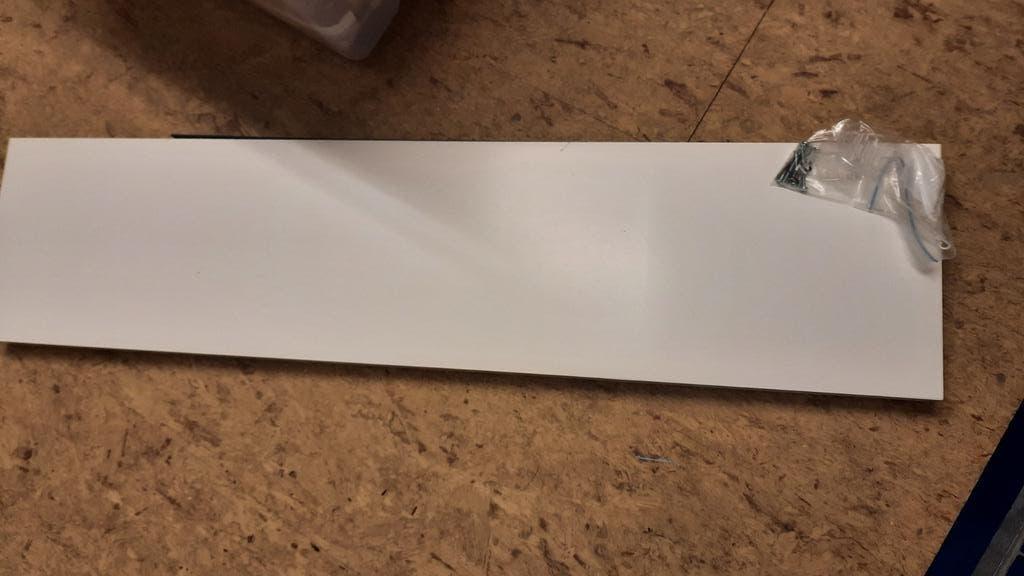 Wandplank wit 110x26cm - Lack serie Ikea, Ophalen, Zo goed als nieuw, Wit, Hout