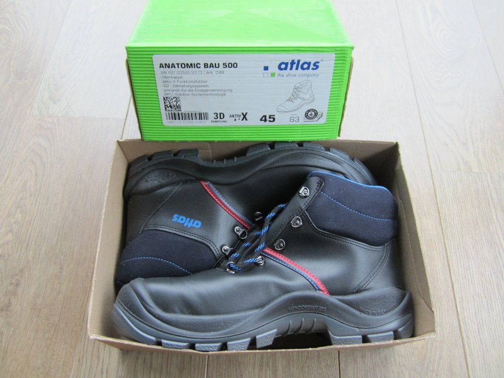 Nieuwe ATLAS werkschoenen, Zwart, Nieuw, Ophalen of Verzenden, Werkschoenen