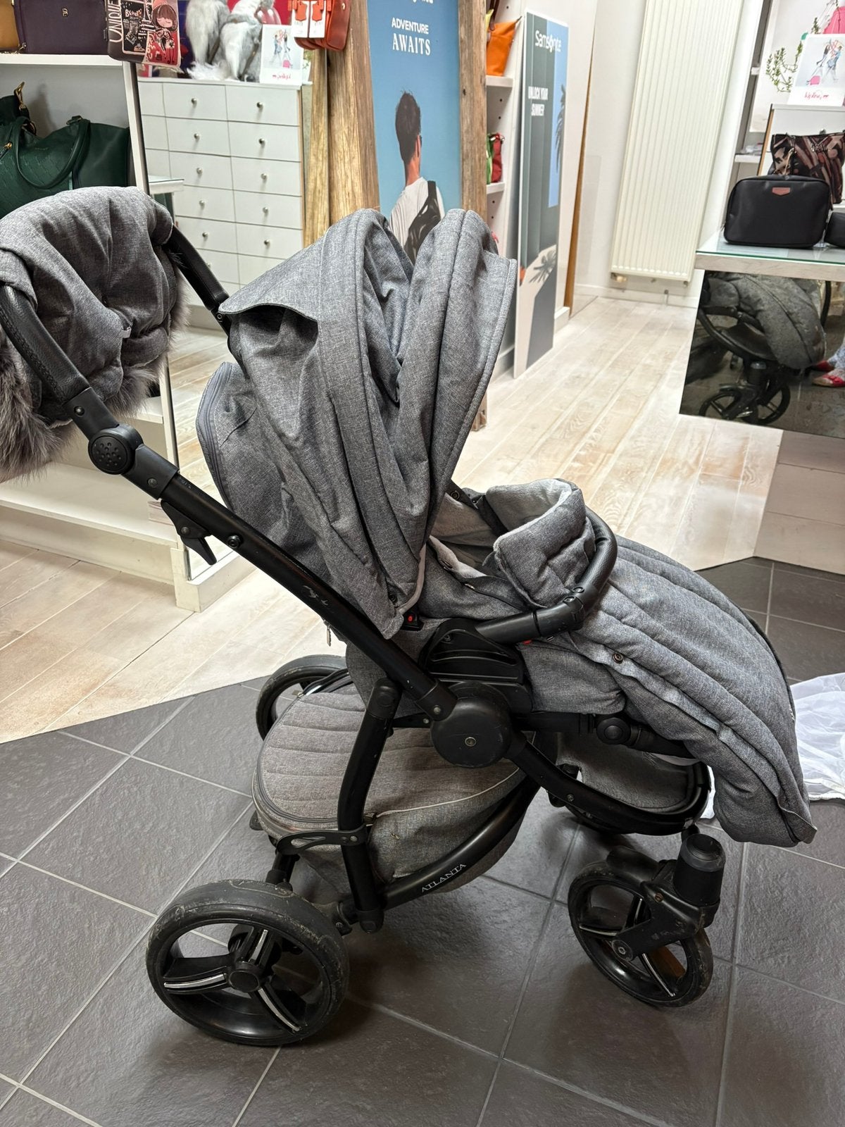 First buggy, Enlèvement, Utilisé, Protection de pluie