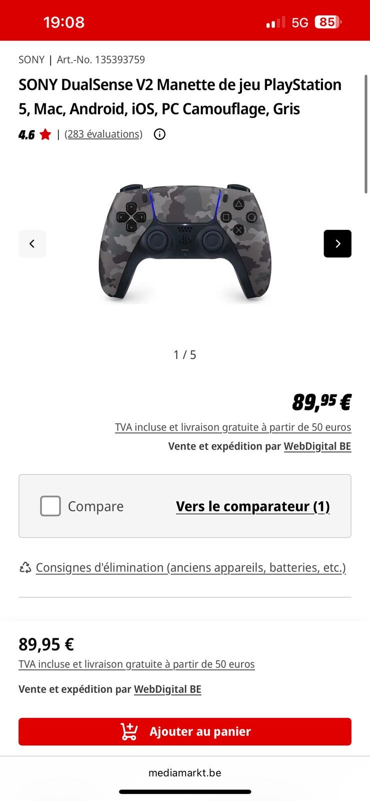 Manette ps5 camouflage neuve! Sous blister., Consoles de jeu & Jeux vidéo, Consoles de jeu | Sony Consoles | Accessoires, PlayStation 5