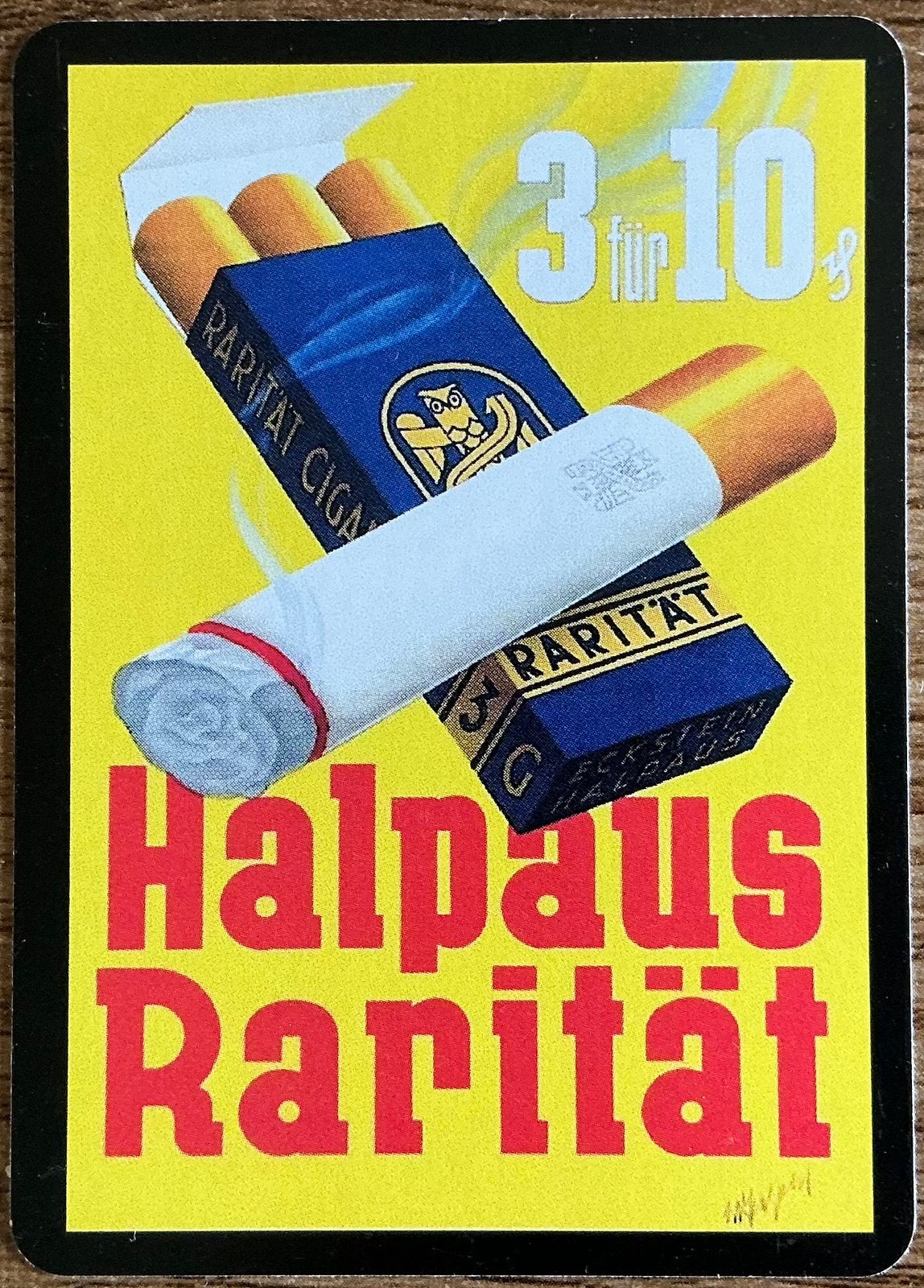 CIGARETTES PARÉES HALLOPUS RARITY, Enlèvement ou Envoi, Comme neuf, Carte(s) à jouer