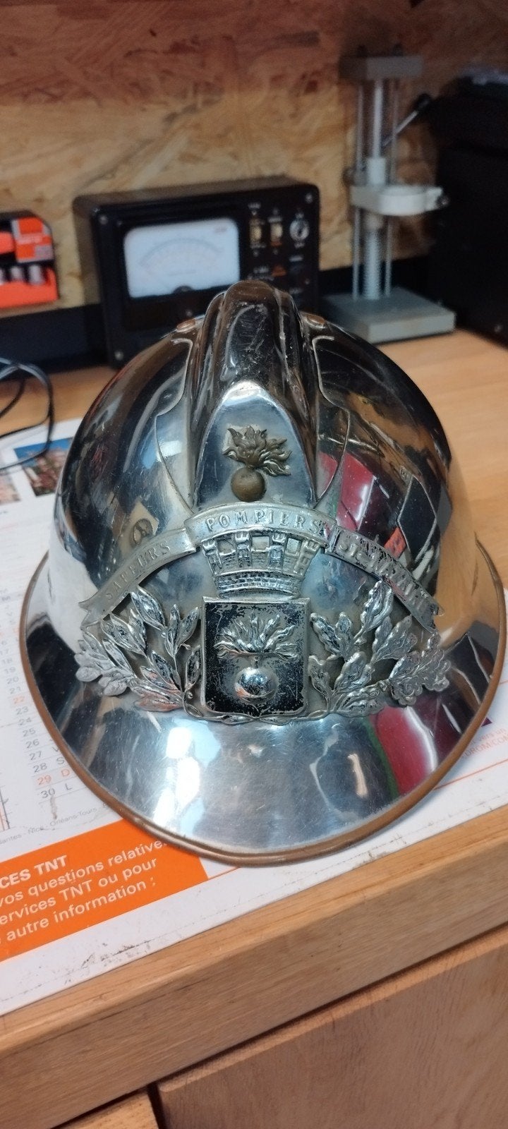 brandweer helmen, Ophalen