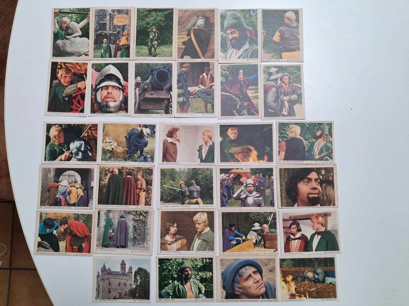 vintage chromo's floris 1970 TV series soeteman, Ophalen of Verzenden, Gebruikt