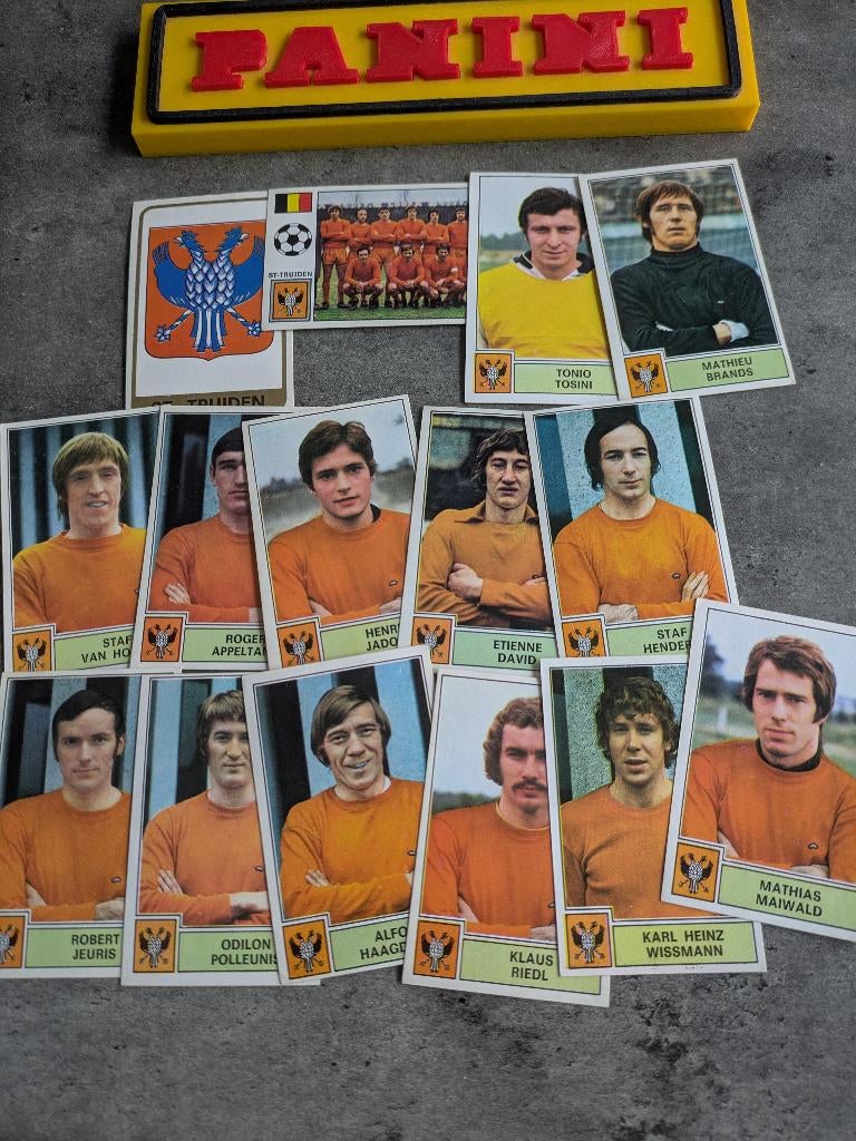 PANINI FOOTBALL 1972/73 ST TRUIDEN 15X STICKERS VOETBAL, Verzenden, Nieuw