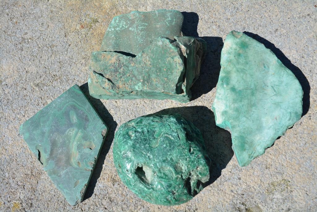 MALACHITE ., Enlèvement, Minéral