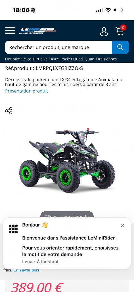 Quad enfant à essence