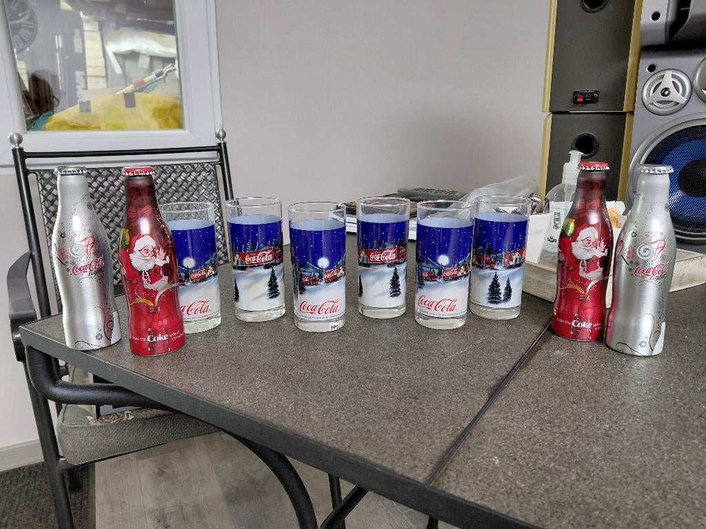 coca cola, Verzamelen, Ophalen of Verzenden, Gebruikt, Frisdrankglas