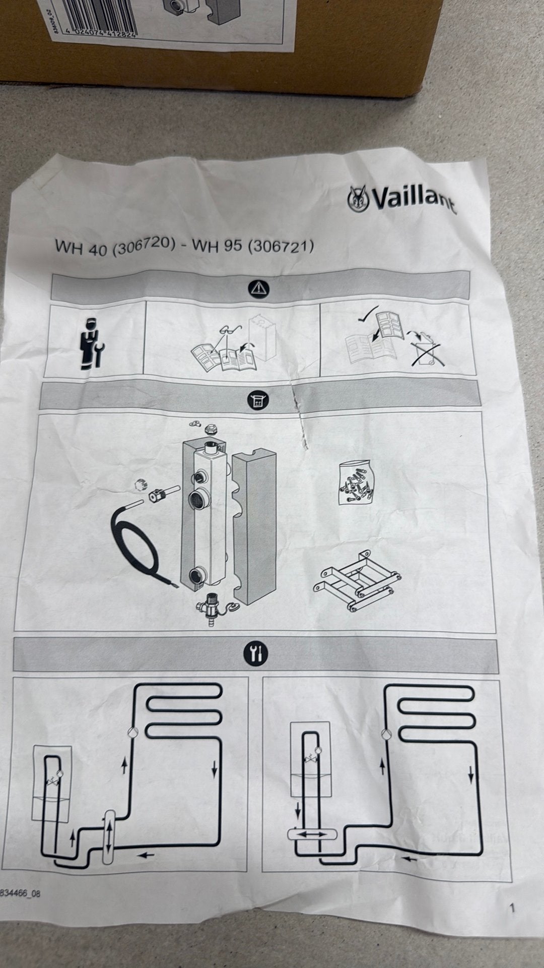 Vaillant wh40 evenwichtsfles, Doe-het-zelf en Bouw, Ophalen, Zo goed als nieuw