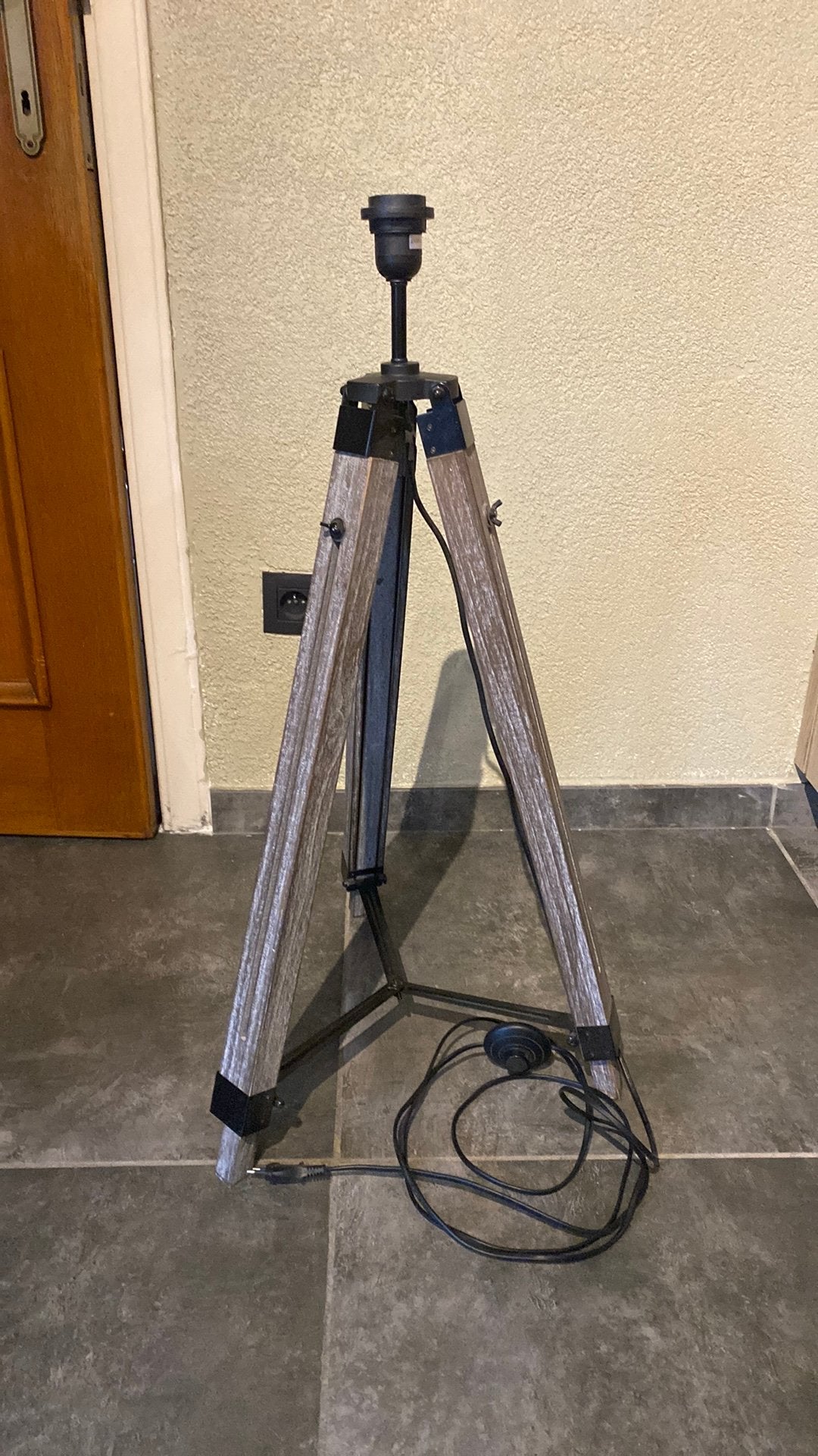 Staande lamp zonder kap, Ophalen, Gebruikt, 100 tot 150 cm, Rustiek