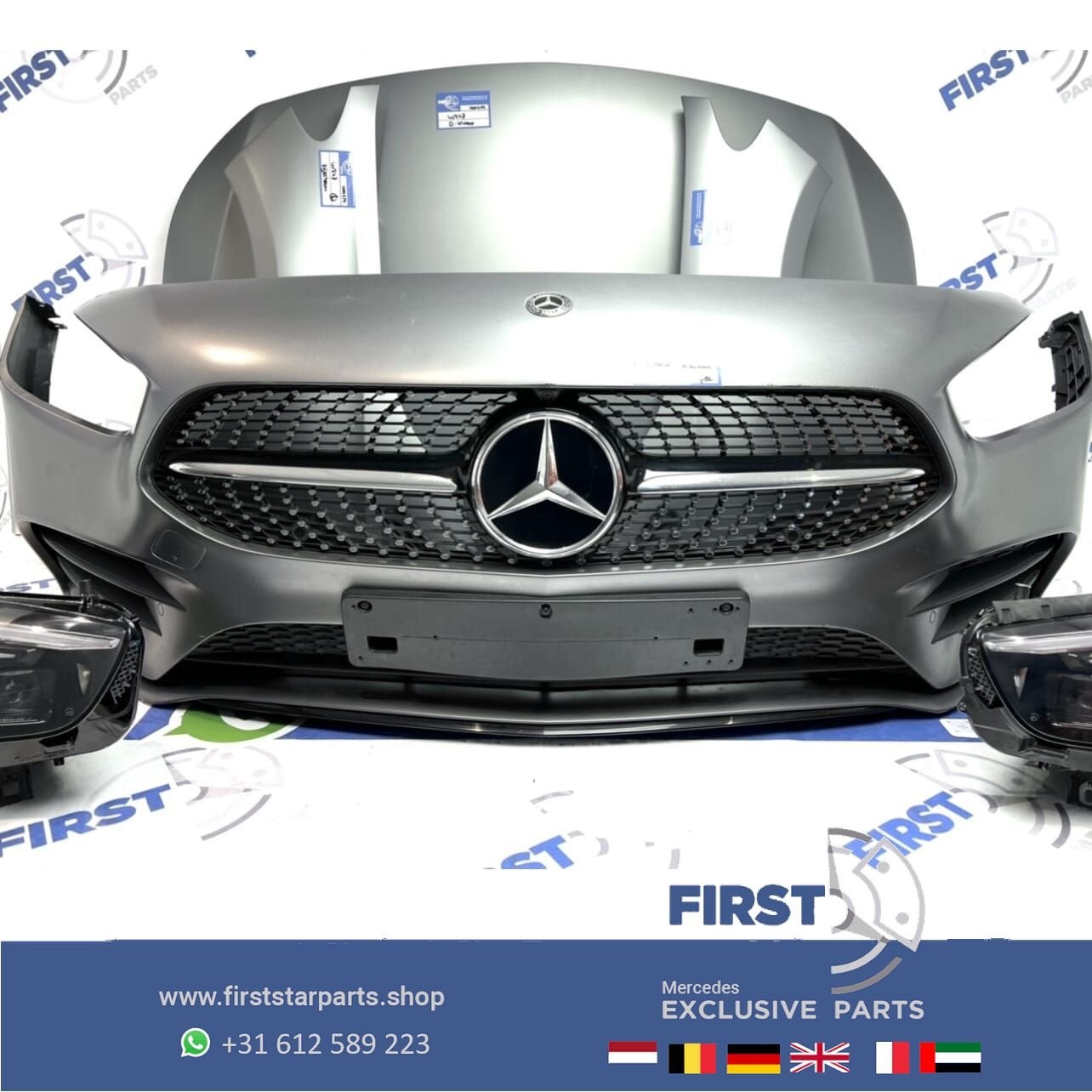 W247 AMG LINE VOORKOP MAT GRIJS 662 origineel Mercedes B KLA