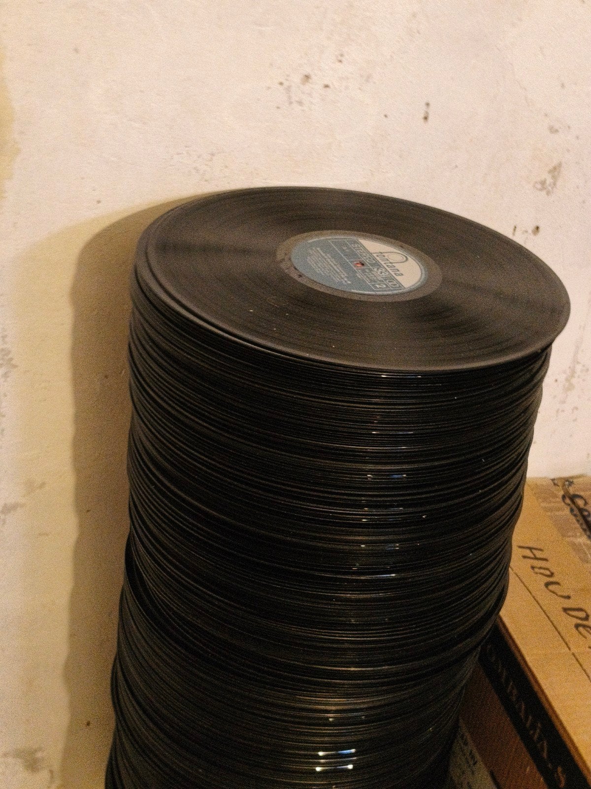 300-tal oude LP vinylplaten om te knutselen, Ophalen
