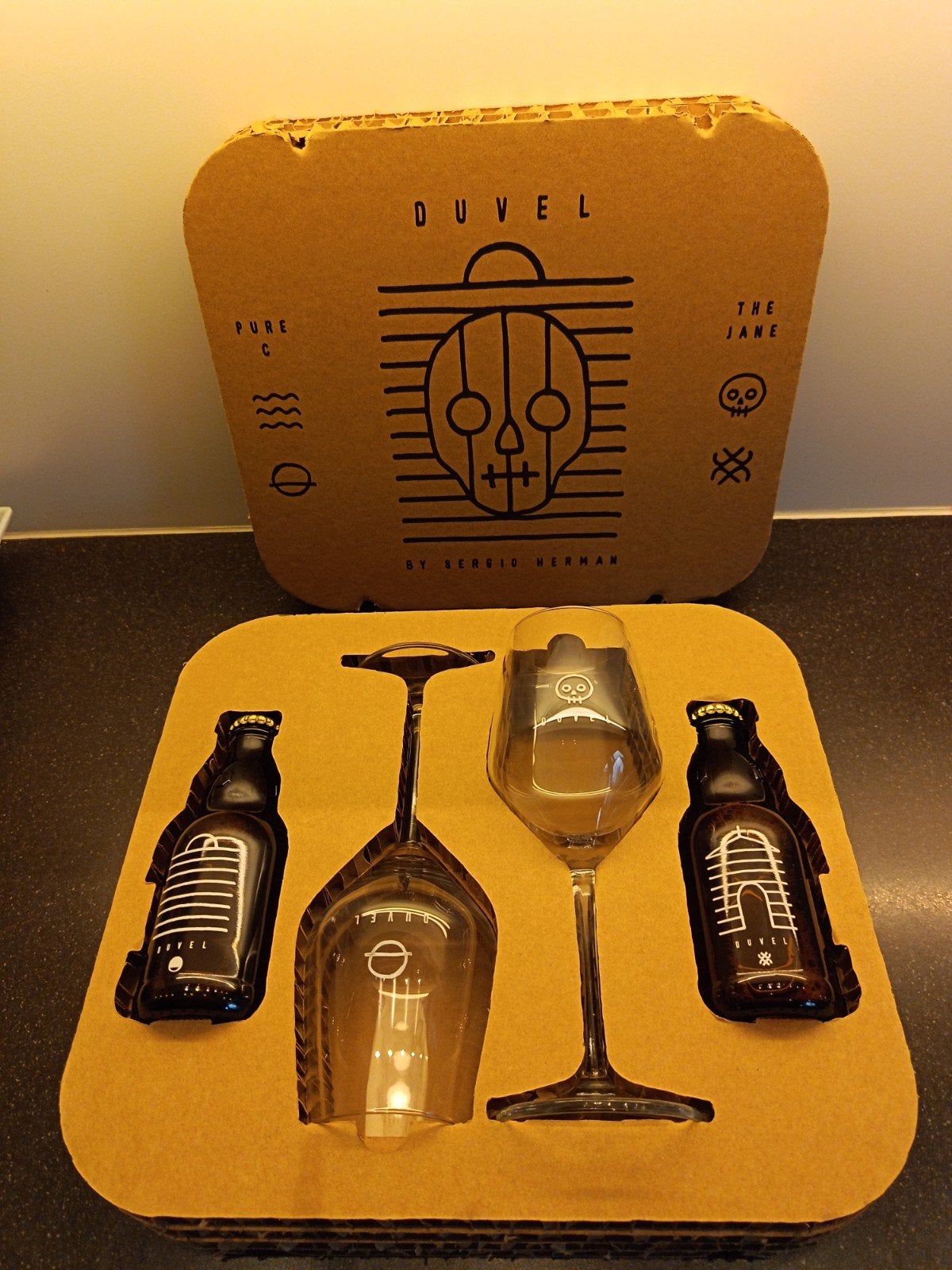 duvelglazen set Sergio Herman, Verzamelen, Biermerken, Ophalen, Nieuw, Flesje(s), Duvel